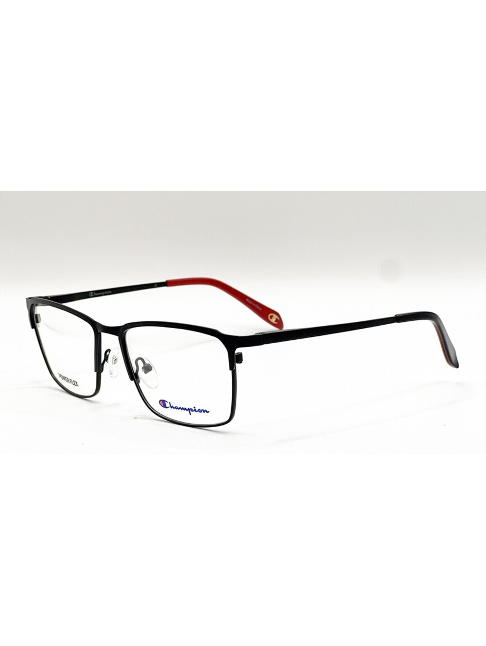 Champion Snap C02 Black Rectangle Authentic Eyeglass Frames 55-17-140
